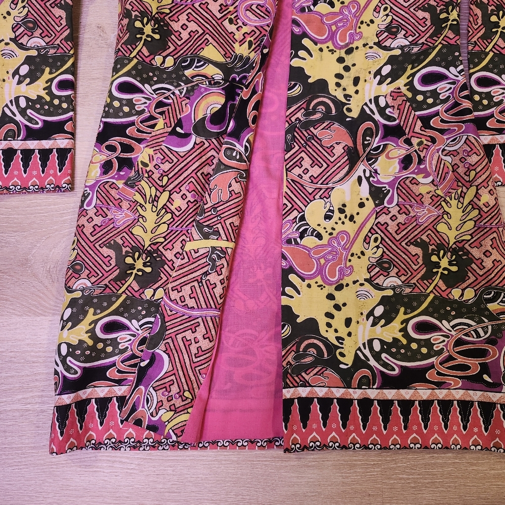 Splater Shapes Vibrant Multicolor Patterned Jacke… - image 3